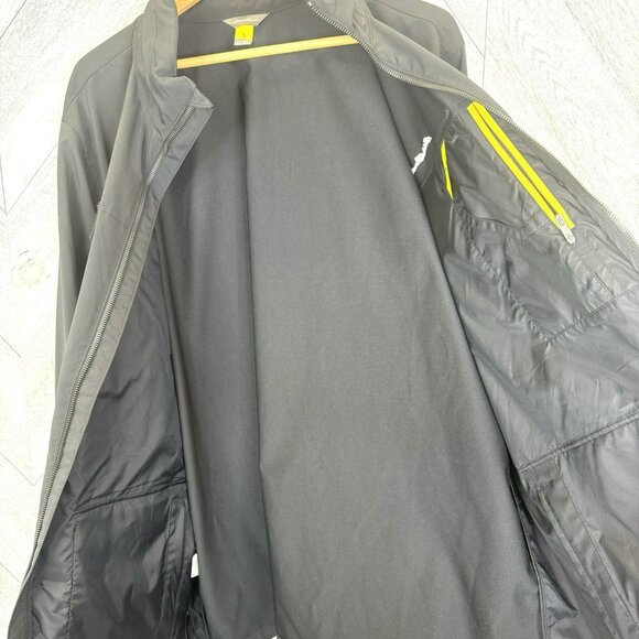 Eddie Bauer Travex Jacket Mens Size 2XL XXL Black Softshell Rain Wind Hiking - Picture 7 of 8